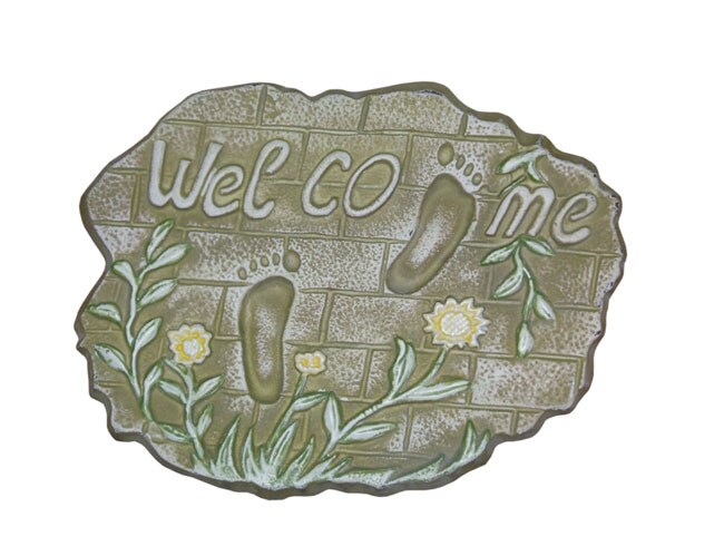 Shop Cast Iron Welcome Stepping Stone - Free Shipping On ... Shop Cast Iron Welcome Stepping Stone Free Shipping On