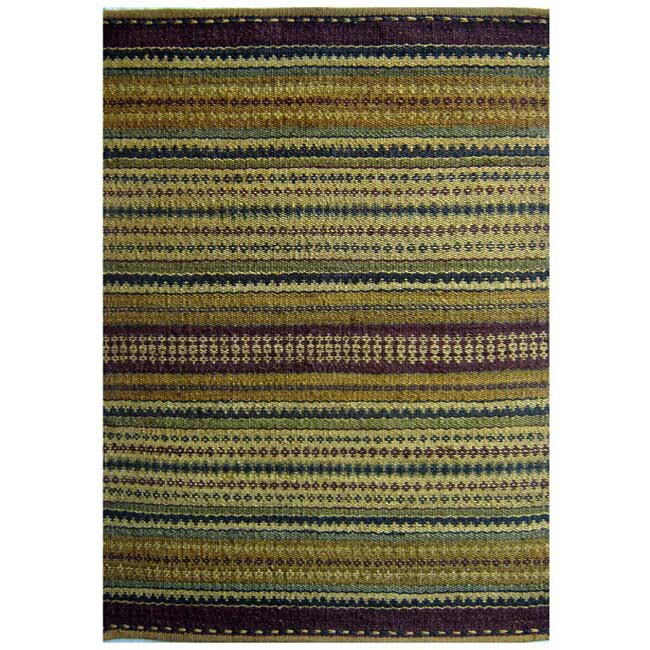 Hand woven Multicolor Jute Rug (4 x 6) Today 