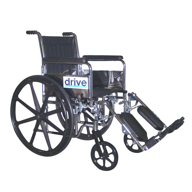 Infinity Wheelchair Fixed Arm with Elevating Leg Rest  