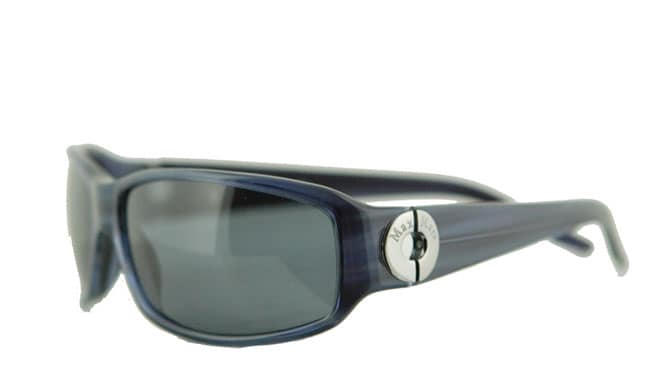 Max Mara Plastic Rectangular Blue Lens Sunglasses  