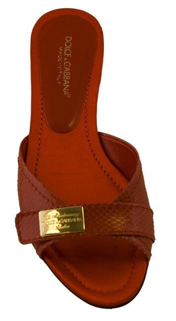 Dolce & Gabbana Womens XX Anniversary Flat Mules  