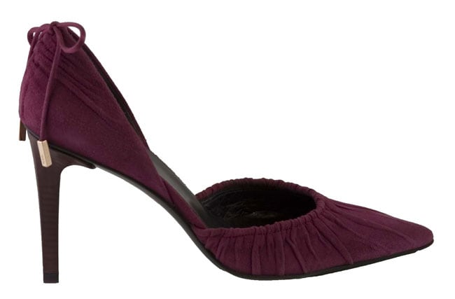 Gucci Womens Purple Suede Pump