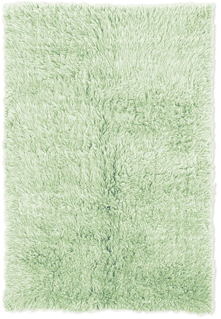 New Flokati Pastel Green Rug (5 x 8)  