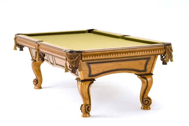 Solid Hardwood Full Slate Pool Table