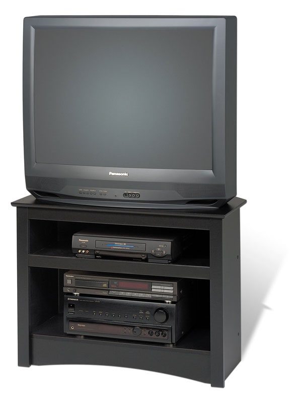 Broadway Black Corner TV Stand