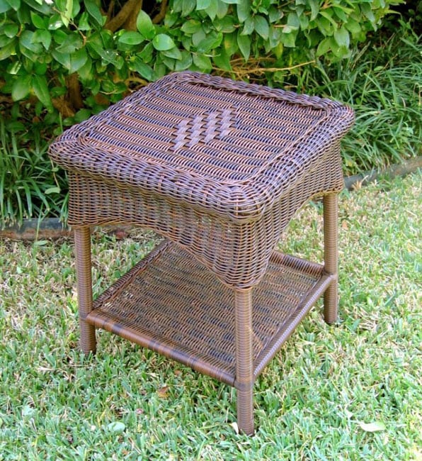 PVC & Steel Outdoor Side Table  