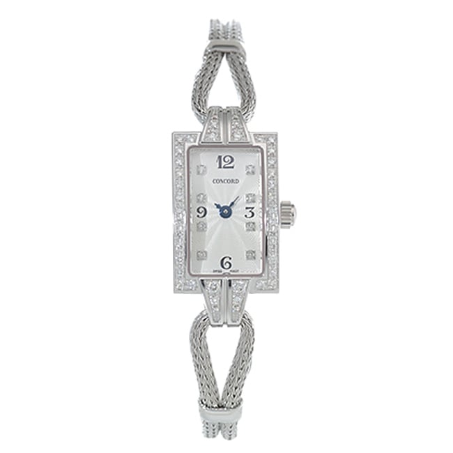 Concord 18k White Gold Soiree Diamond Watch  