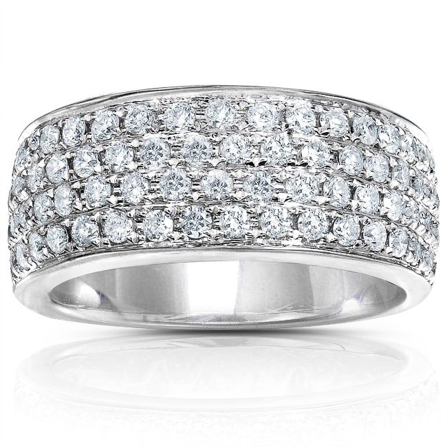 14k Gold 1ct TDW Diamond Pave Band (H I, I1 I2)