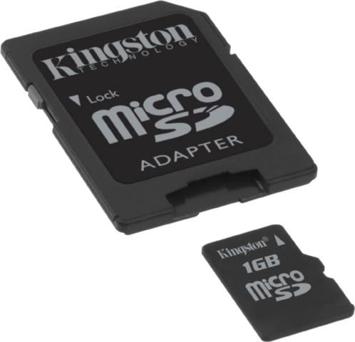 Kingston 1GB Micro SD Memory Card with Adapter  