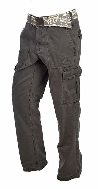 Caffeine Men's Charcoal Cargo Pants - 10517940 - Overstock.com Shopping ...