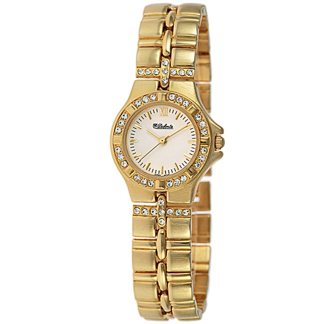 Dufonte by Lucien Piccard Goldtone Crystal Watch  