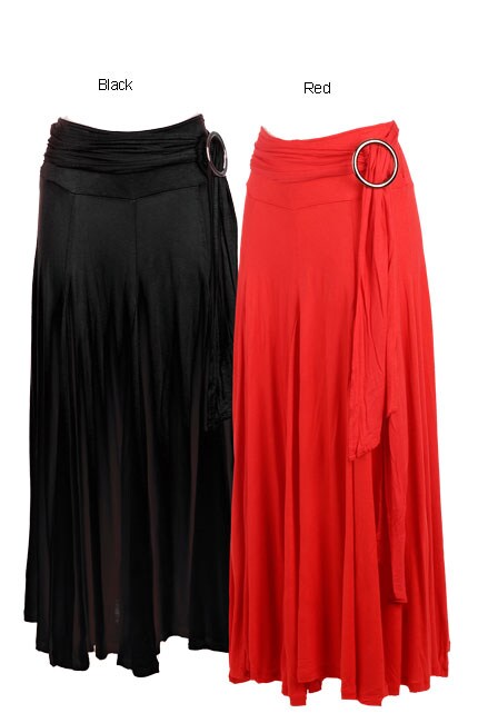 Shop Lapis Jersey Knit D-Ring Maxi Skirt - Free Shipping Today ...