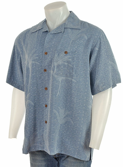 Joe Marlin Mens Palm Silk Campshirt - 10545227 - Overstock.com Shopping ...