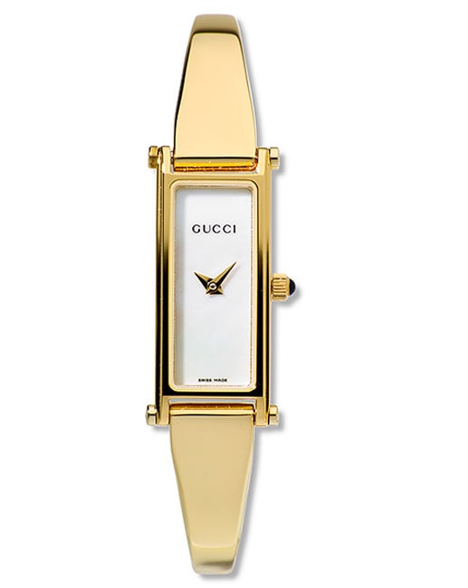 Gucci 1500 Series Womens White Dial Goldtone Watch - Free Shipping