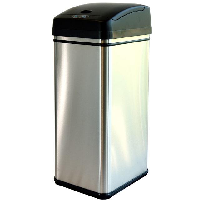   Deodorizer Filtered Stainless Steel Sensor Trash Can  