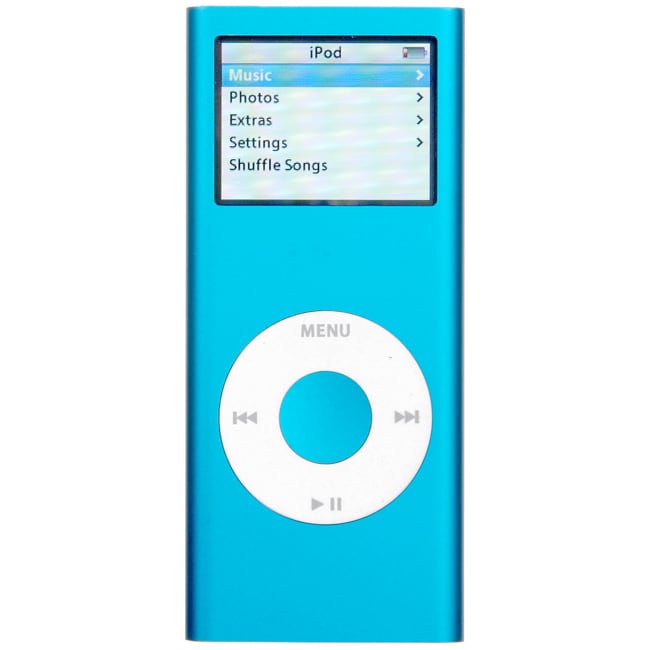 Apple IPod Nano 4GB 2nd Generation Blue (Refurbished) - Free Shipping ...