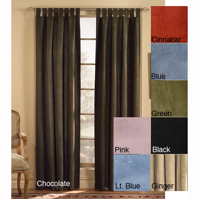 Microsuede 84-inch Tab Top Curtain Panel
