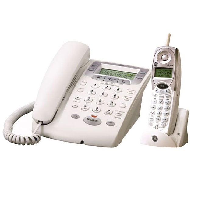 GE 2.4GHz Dual Handset Cordless Phone Free Shipping Today Overstock
