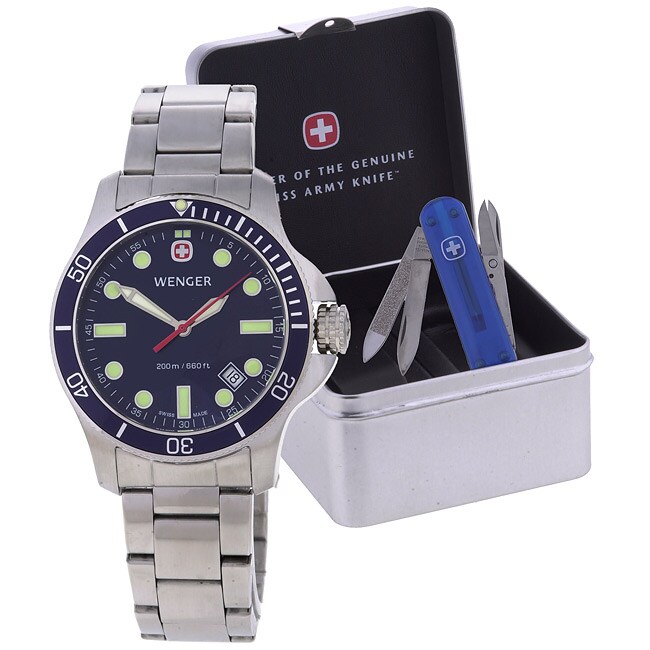 Wenger Swiss Army Knife and Watch Gift Set  