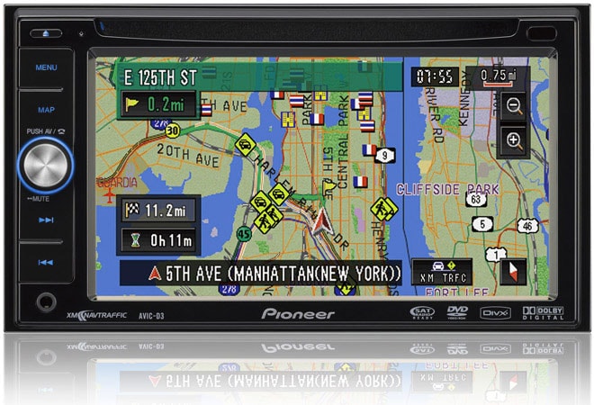 Pioneer AVIC D3 In dash DVD Navigation System  