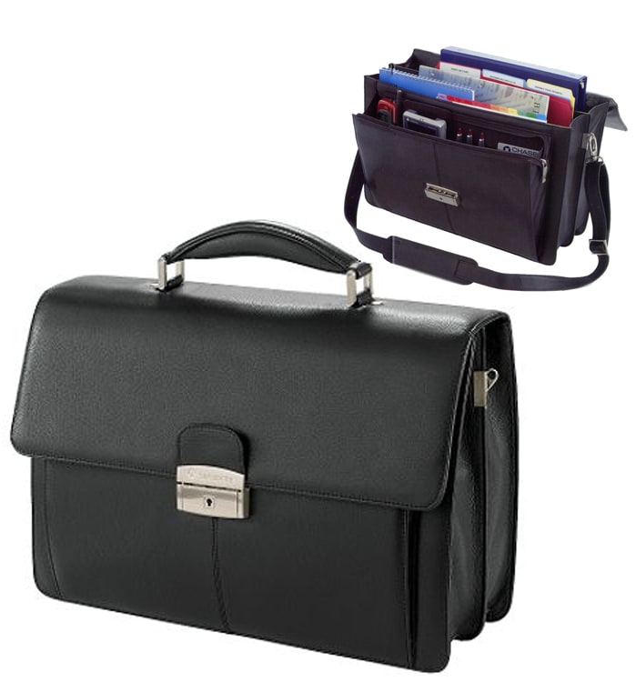 Samsonite Leather Flap Over Portfolio  