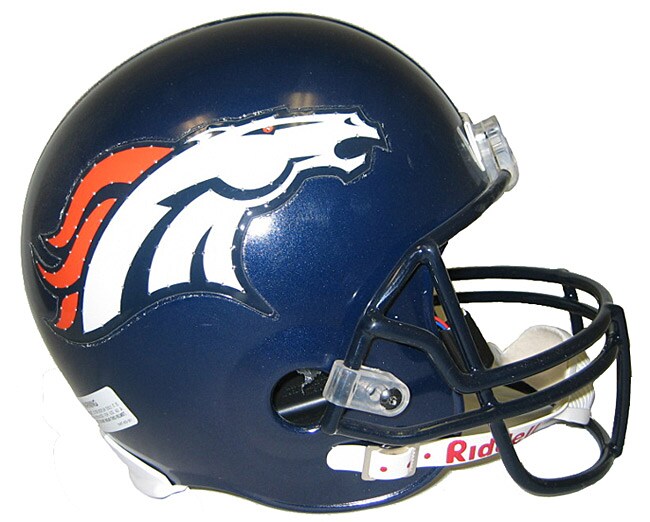 Denver Broncos Fiber Optic Replica Helmet  