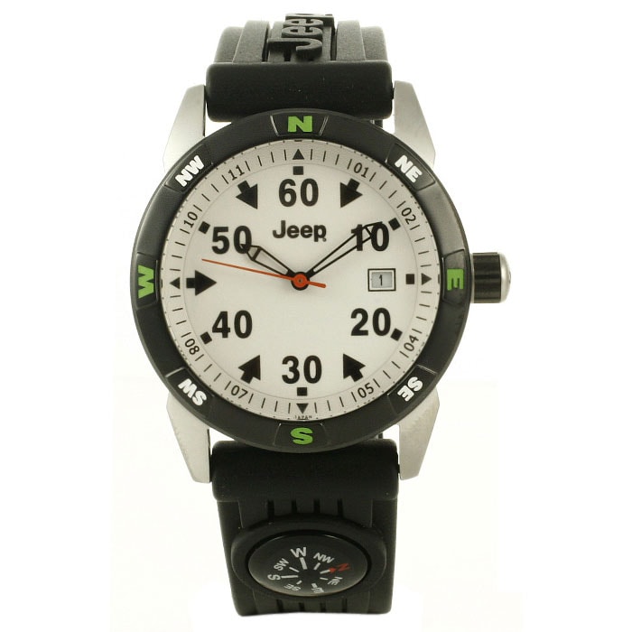 Jeep Mens Outdoor White Dial Watch  