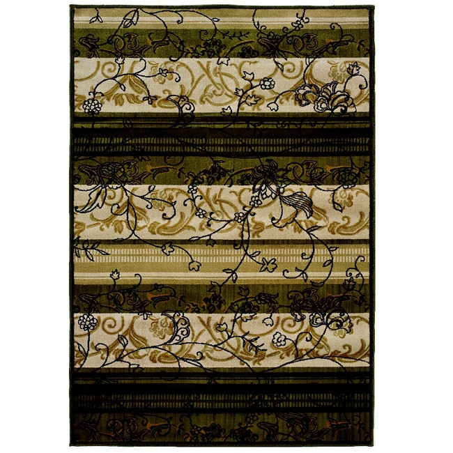 Decorative Stripe Vine Rug (52 x 72)  