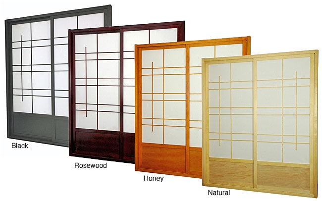 Japanese Shoji Paper and Solid Wood Sliding Door - China Shoji Sliding  Door, Partition Door