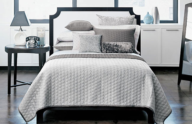 Modern Home Grey Quilt Set  