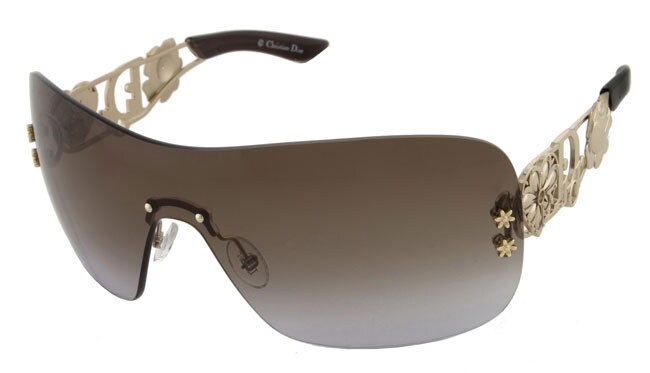 Shop Christian Dior 'Spuns' Gold Sunglasses - Free Shipping Today ...
