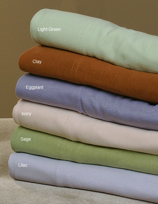 Combed Cotton Jersey Knit Sheet Set  