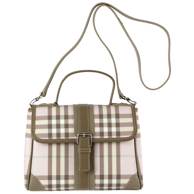 burberry pink plaid handbag