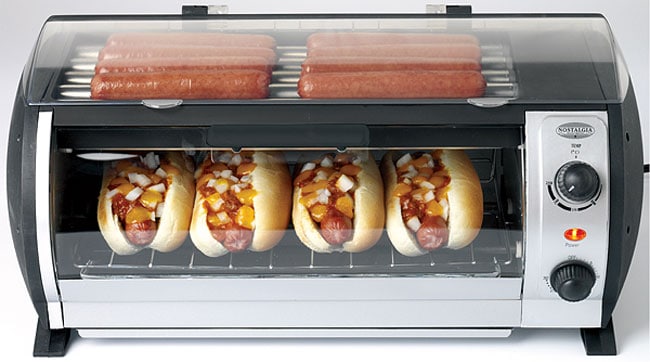 Large 1000-watt Hot Dog Roller and Toaster - Free Shipping Today