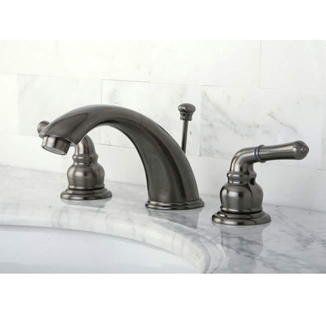 Vintage Nickel Widespread Bathroom Faucet
