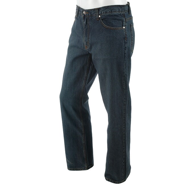 Joseph Abboud Men's 5-pocket Dark Wash Jeans - 10702740 - Overstock.com ...