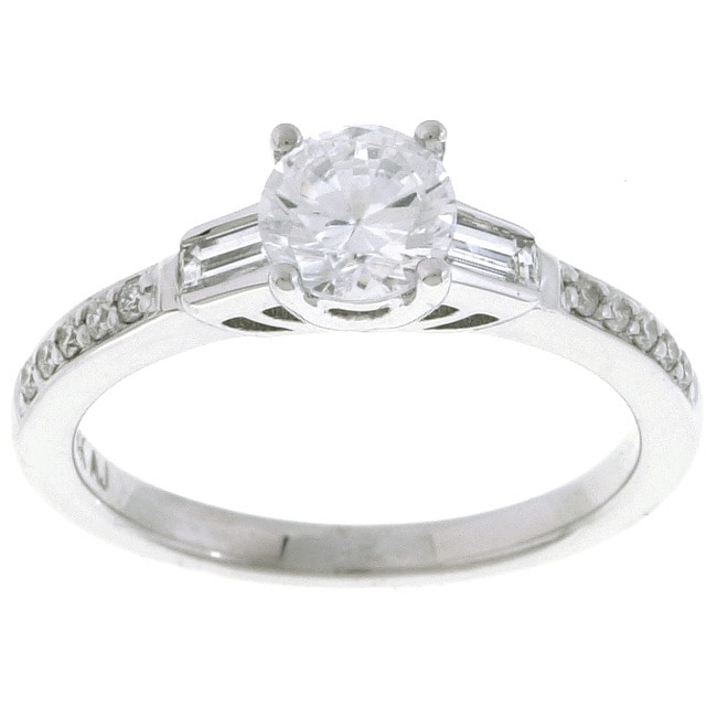 14k White Gold 1ct TW Diamond Engagement Ring  