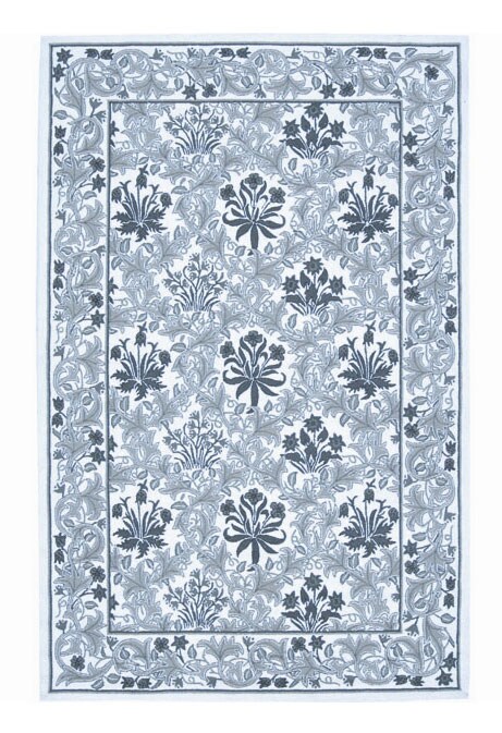 Hand-hooked Country Heritage Ivory Green Wool Rug (1'9 x 2'9) - 1'6" x 2'3"