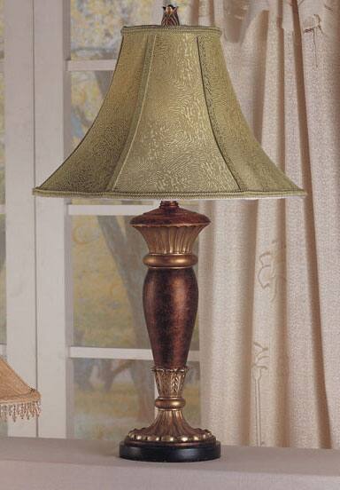 Antique Style Silk Shade Table Lamps (Set of 2)