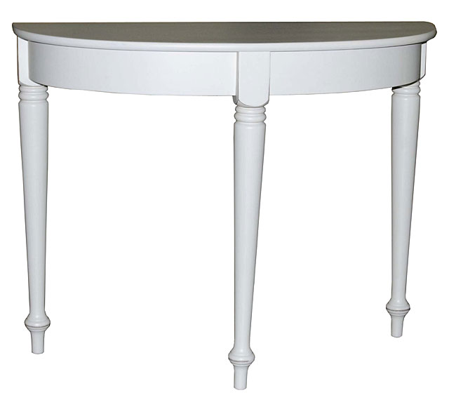 Antique White Half Round Table Free Shipping Today