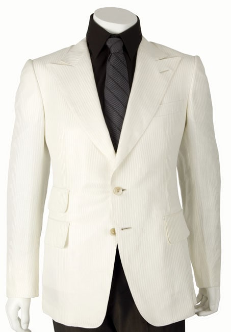 Gucci Ivory Stripe 2 button Blazer  