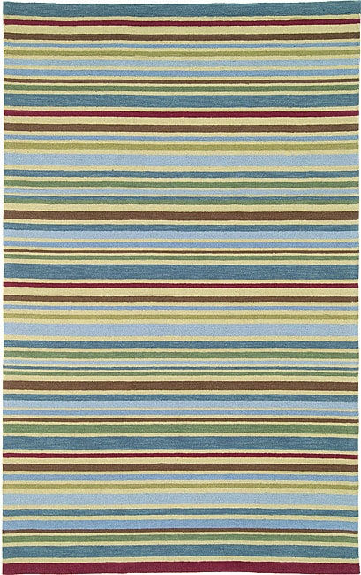 Hand hooked Tidal Stripe Wool Rug (2'3 x 7'10) Runner Rugs