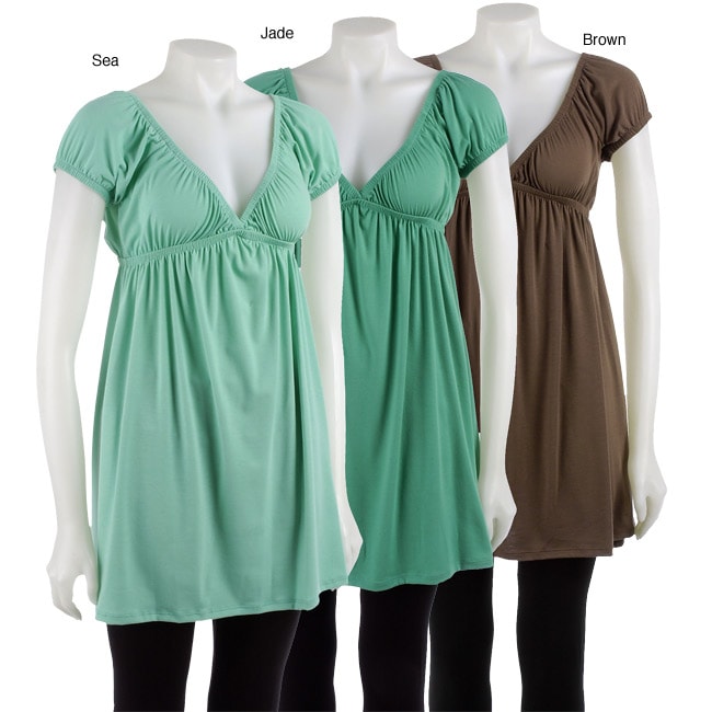 Rantees Cap Sleeve Grecian Dress  