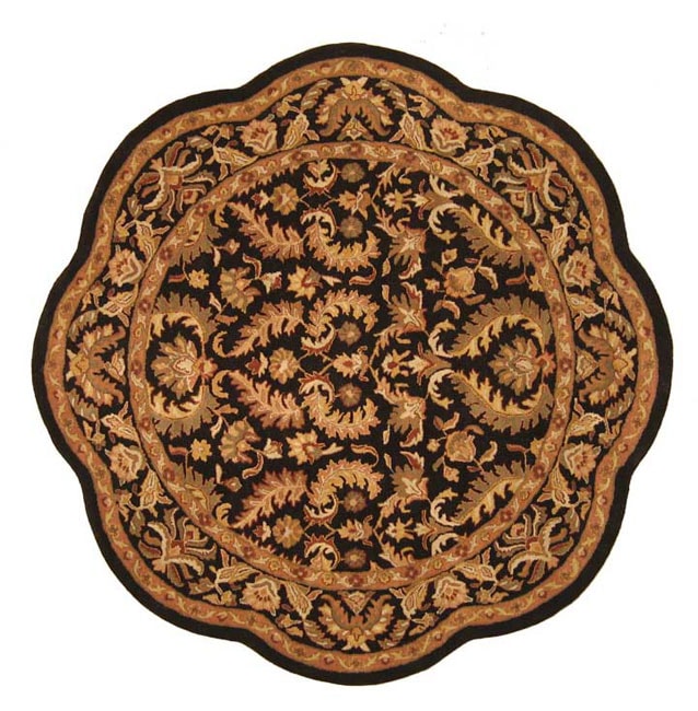 Hand tufted Wool Bella Rug (8 Round Scalloped)  