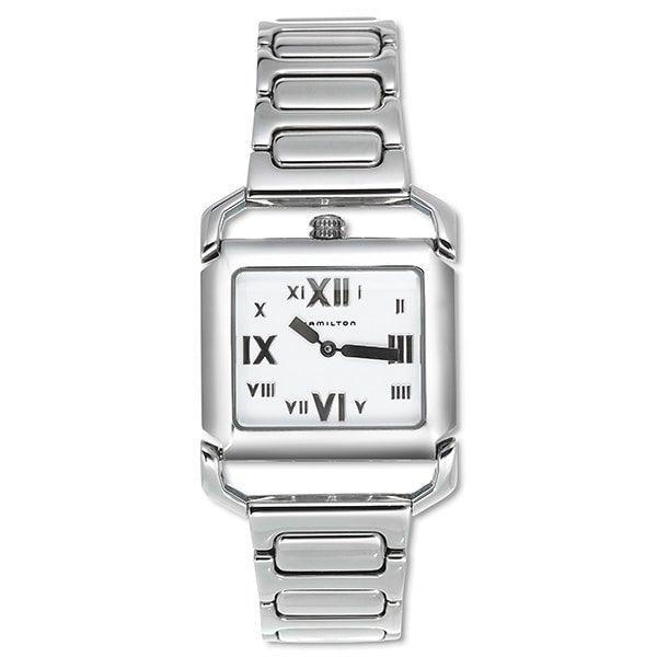 Hamilton Contour Mens Stainless Steel Quartz Watch  