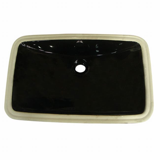 Vitreous China Black Undermount Bathroom Sink Compare $ 