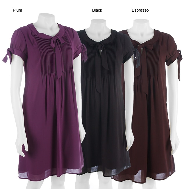 Spense Dress with Pintuck Detail  