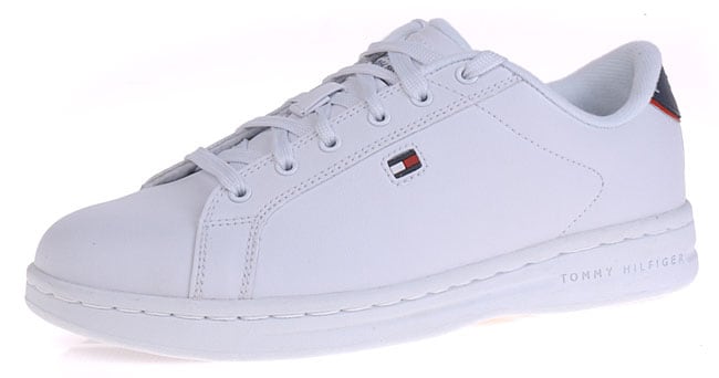 Tommy Hilfiger Flag Womens Court Style Sneakers  