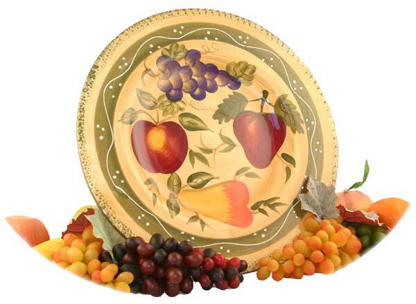 Tuscan Collection Handpainted Serving Platter