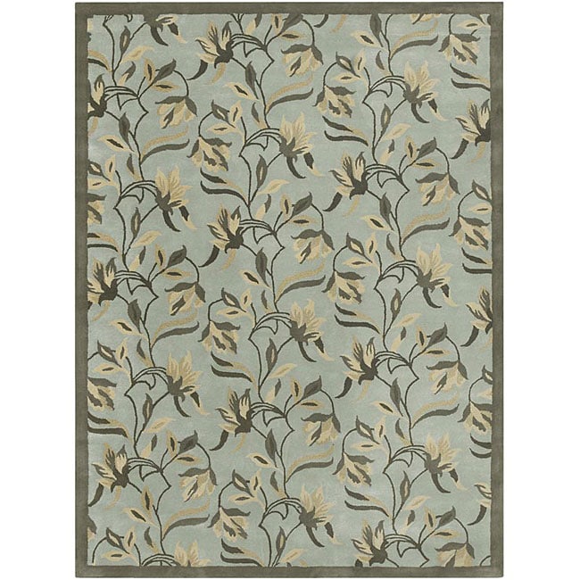 Hand tufted Lisse Collection Wool Rug (8 x 11)